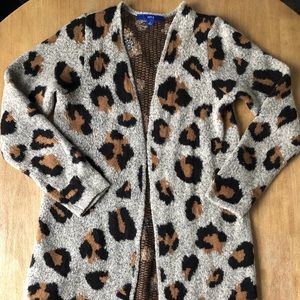 Leopard print cardigan